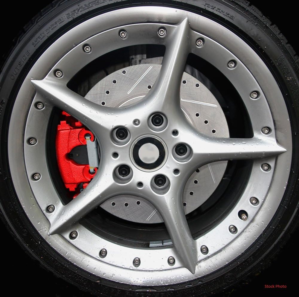 Red Powder Coated Caliper Assembly Set Kit T341