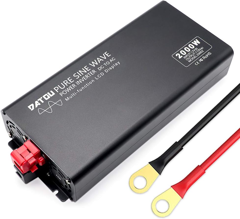 Pure Sine Wave Power Inverter 1000W/2000W Peak DC 12V to 110V AC O4656