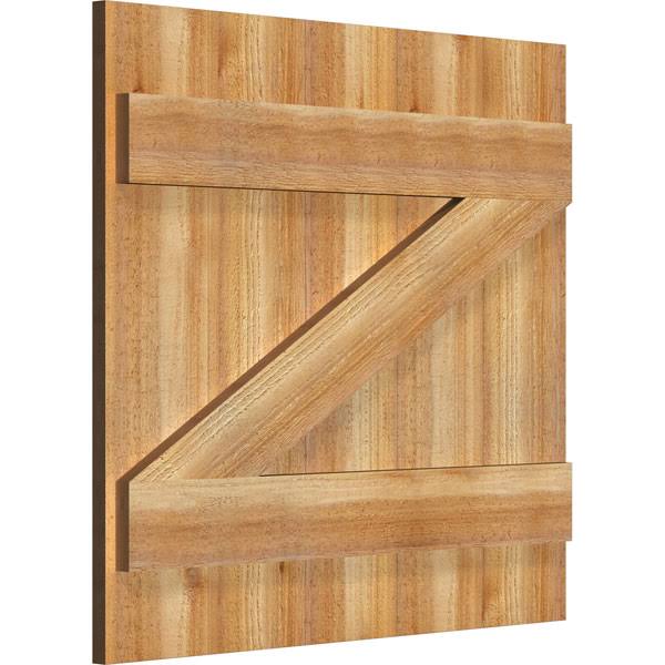 Rough Sawn Western Red Cedar Board-n-Batten Shutters X835735