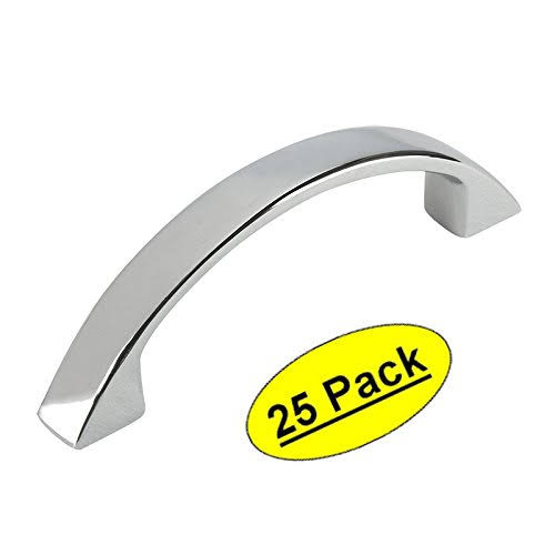 Polished Chrome Cabinet Hardware Handle Pull 2-1/2 inch 25 Pack Y52229