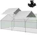 Outdoor Metal Chicken Coop Cover with Ball Bungees V836
