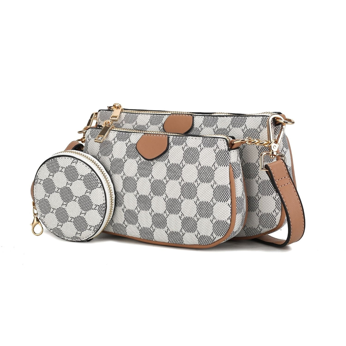 Black Crossbody Handbag 3-Piece Set J407695