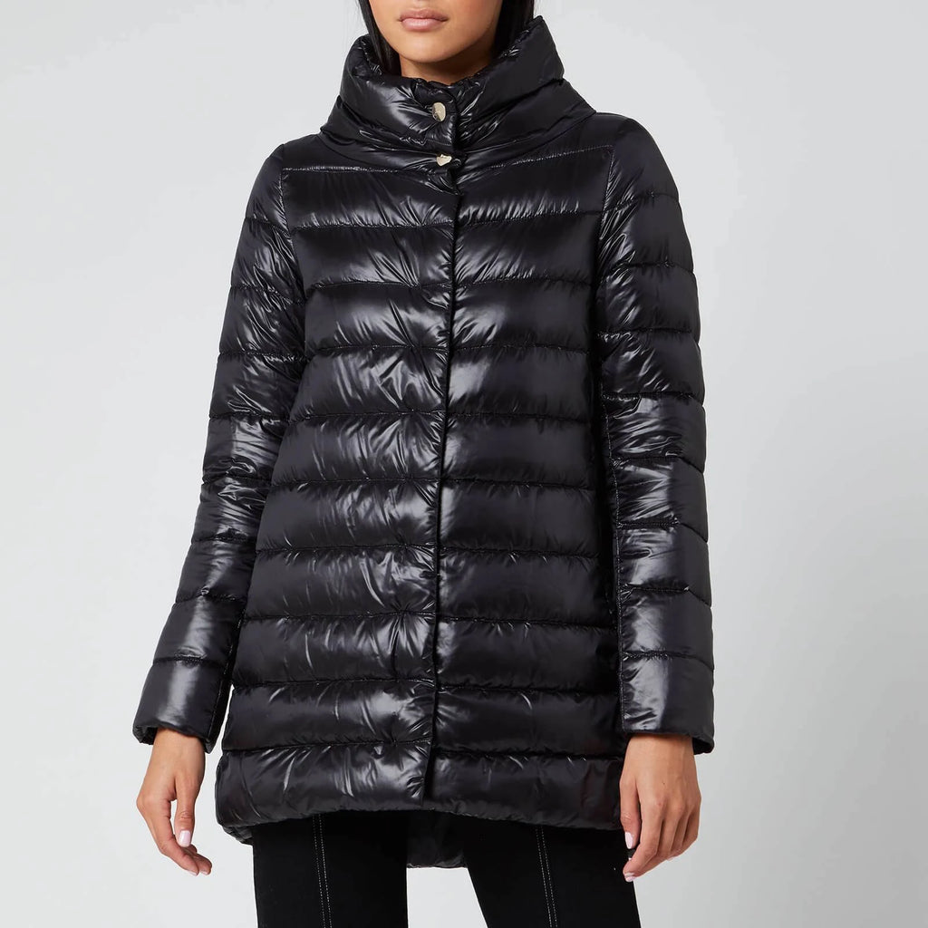Black Down Coat L88289