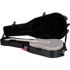 Black Molded Acoustic Guitar Case X338