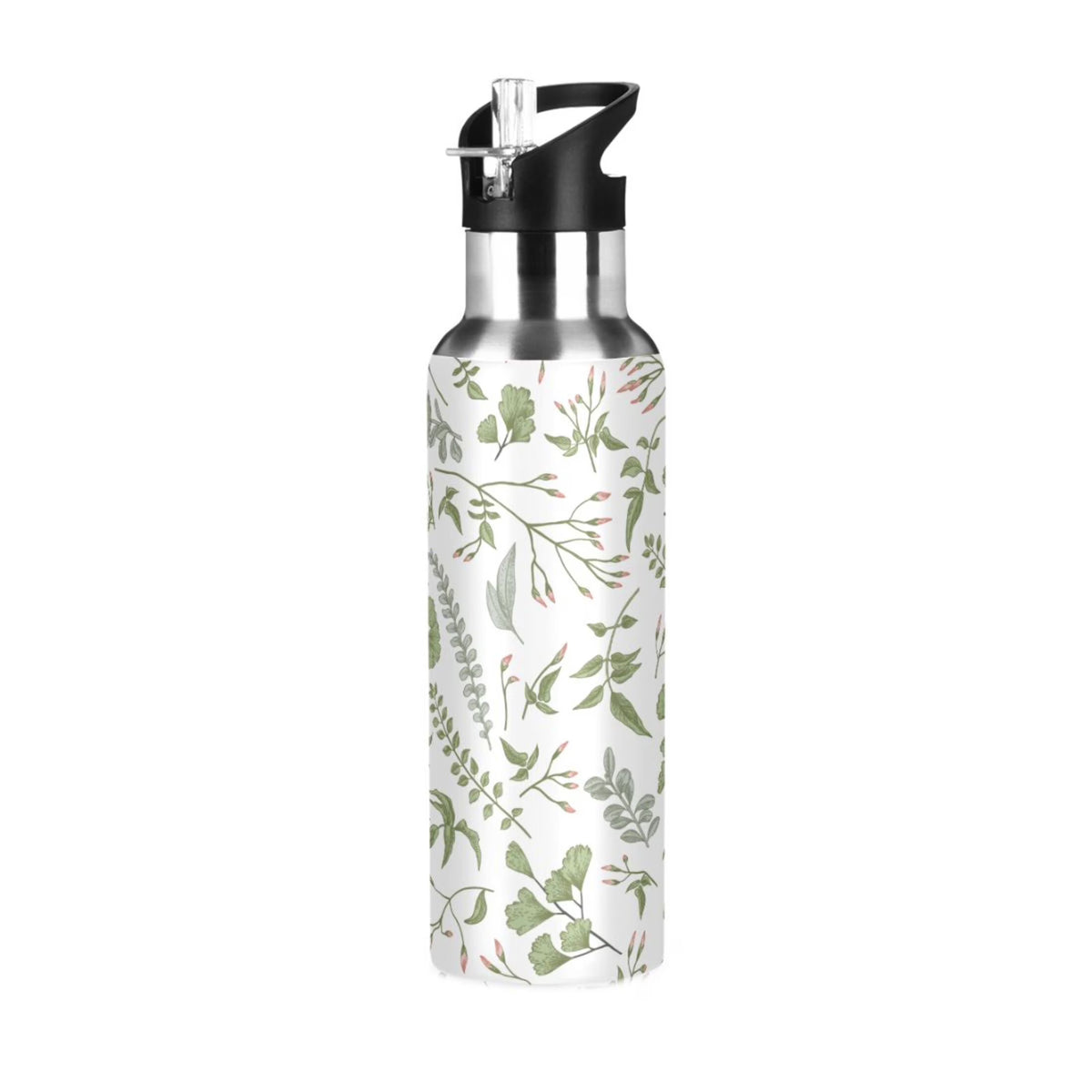 Insulated Thermos Kids Stainless Steel Bottle with Straw Lid Flask 20 oz X400