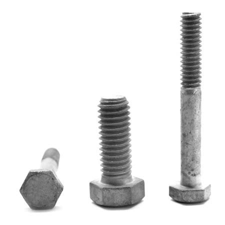 1 inch-8 x 7 inch Grade 5 Hex Cap Screw Medium Carbon Steel Hot Dip Galvanized Pk 25 L708572