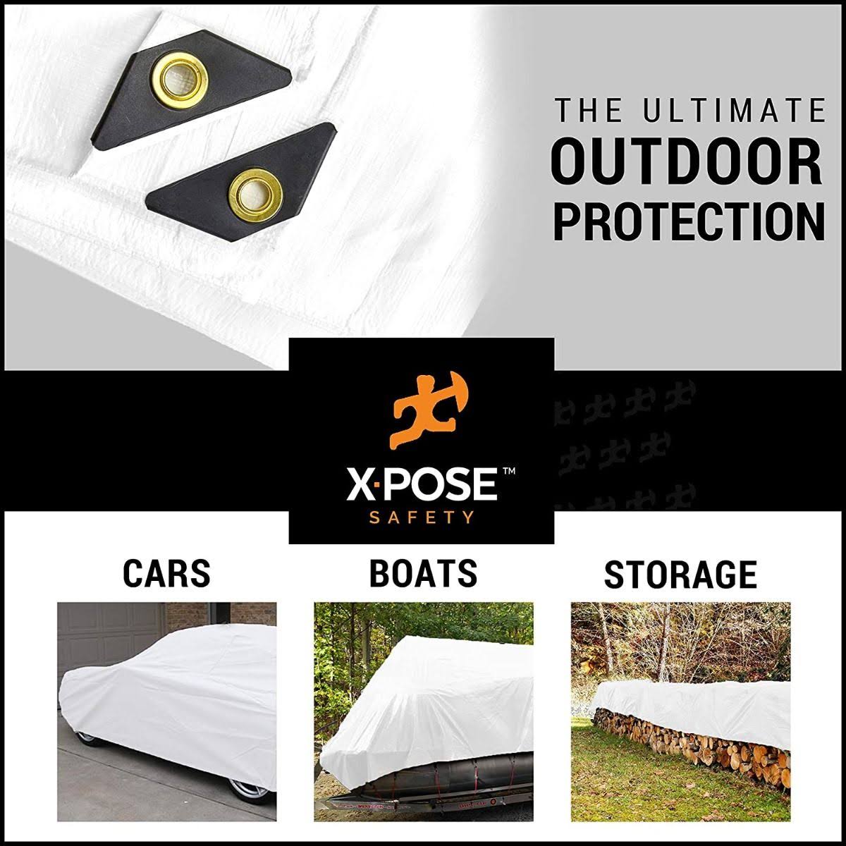 White Tarps 8' x 10' Case of 8 H348823