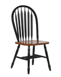Arrowback Dining Chair Antique Black Cherry Set of 2 W6387