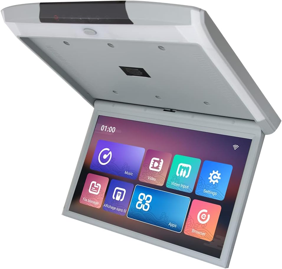 Gray 15.6 Inch Car Roof Mounted Monitor X9901