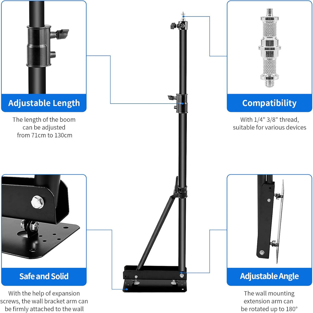Black 5.9 Feet Camera Wall Mount G284244
