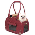 Bling Pink Waterproof Leather Pet Carrier Bag P870