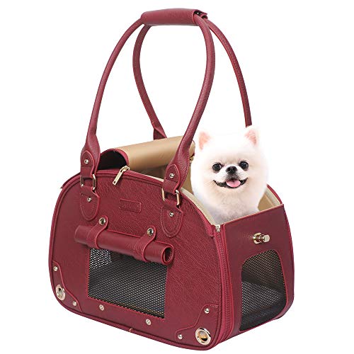 Bling Pink Waterproof Leather Pet Carrier Bag P870