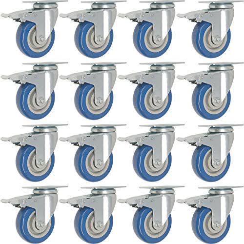 12 Pack 4 inch Swivel Caster Wheel with Brake Y366
