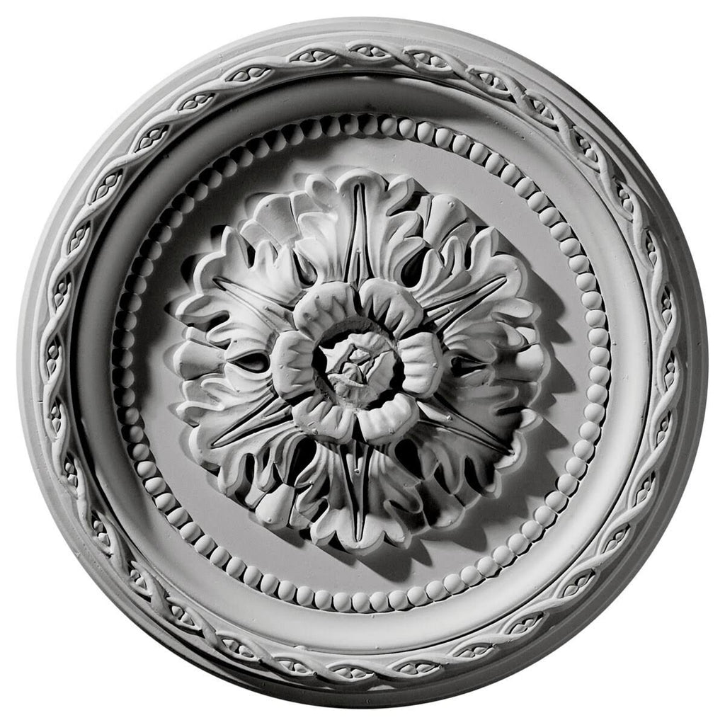 Hand-Painted Mississippi Mud Crackle Ceiling Medallion W186719