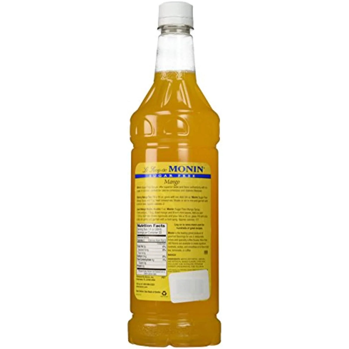 Sugar Free Mango Syrup, 33.8-Ounce Plastic Bottle P849660