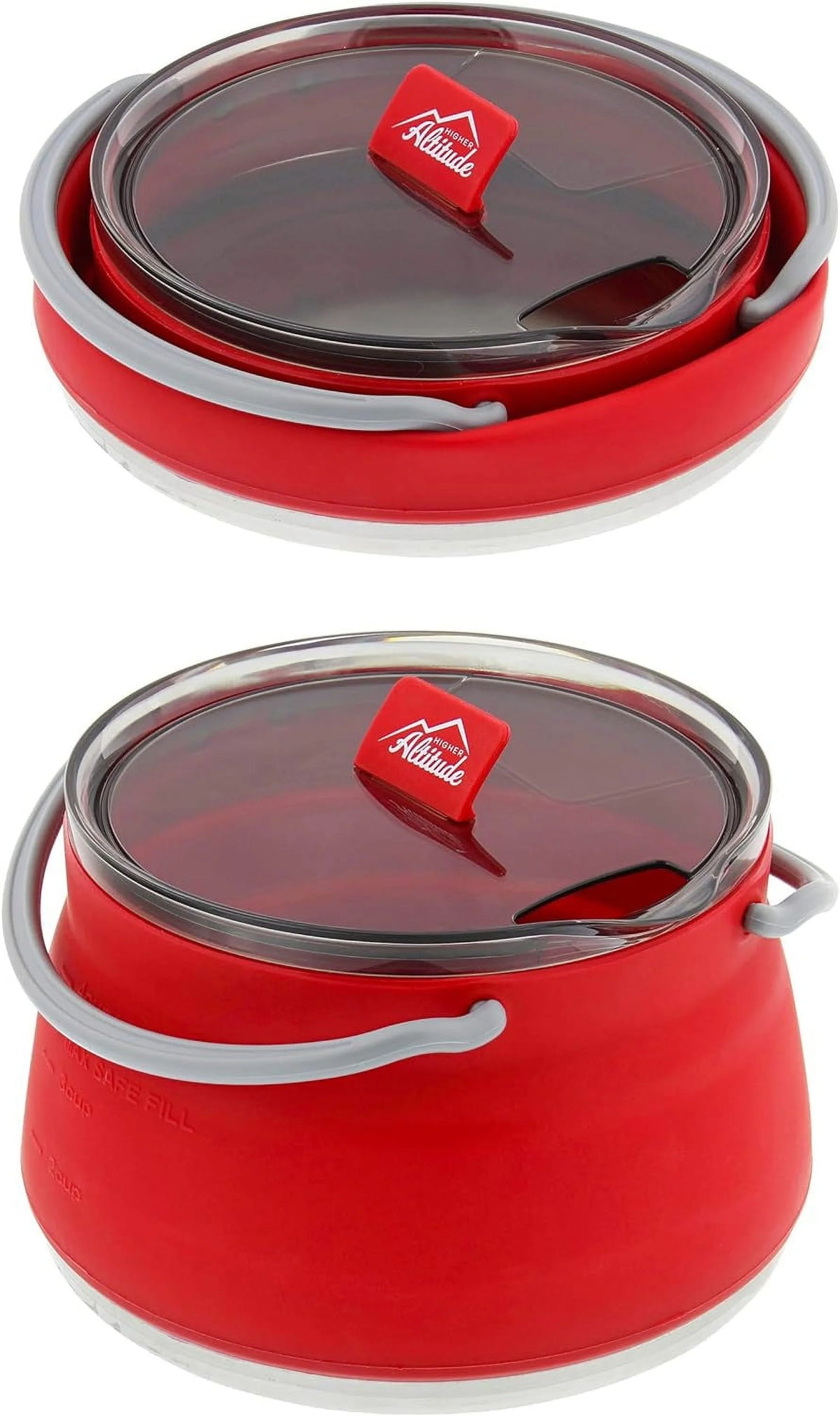 Collapsible 1L Red Travel Kettle P96845