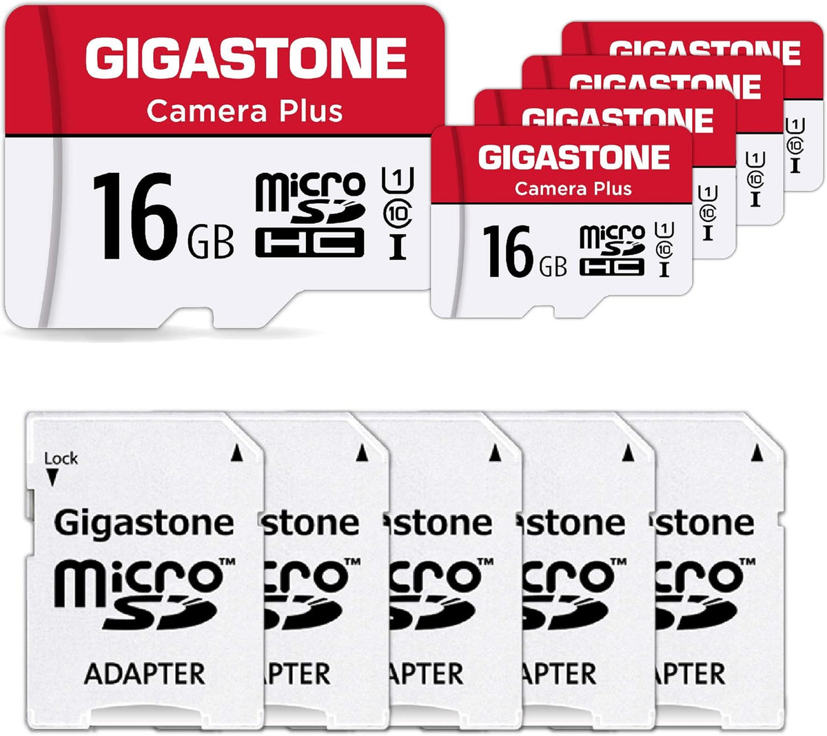 64GB 5-Pack Micro SD Card MicroSDXC Memory Card UHS-I U3 A1 V30 95MB/s with Adapter C714