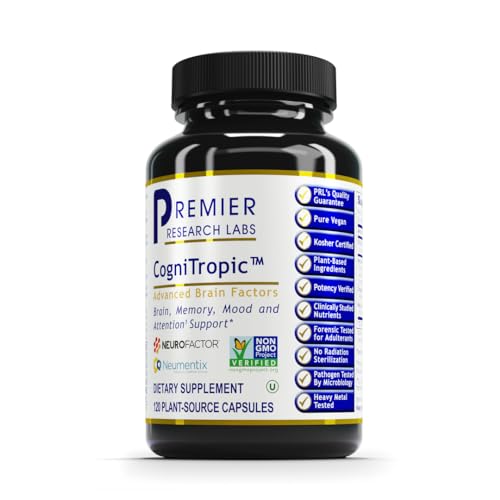 120 Vegan Capsules Brain & Focus Support Supplement X79283