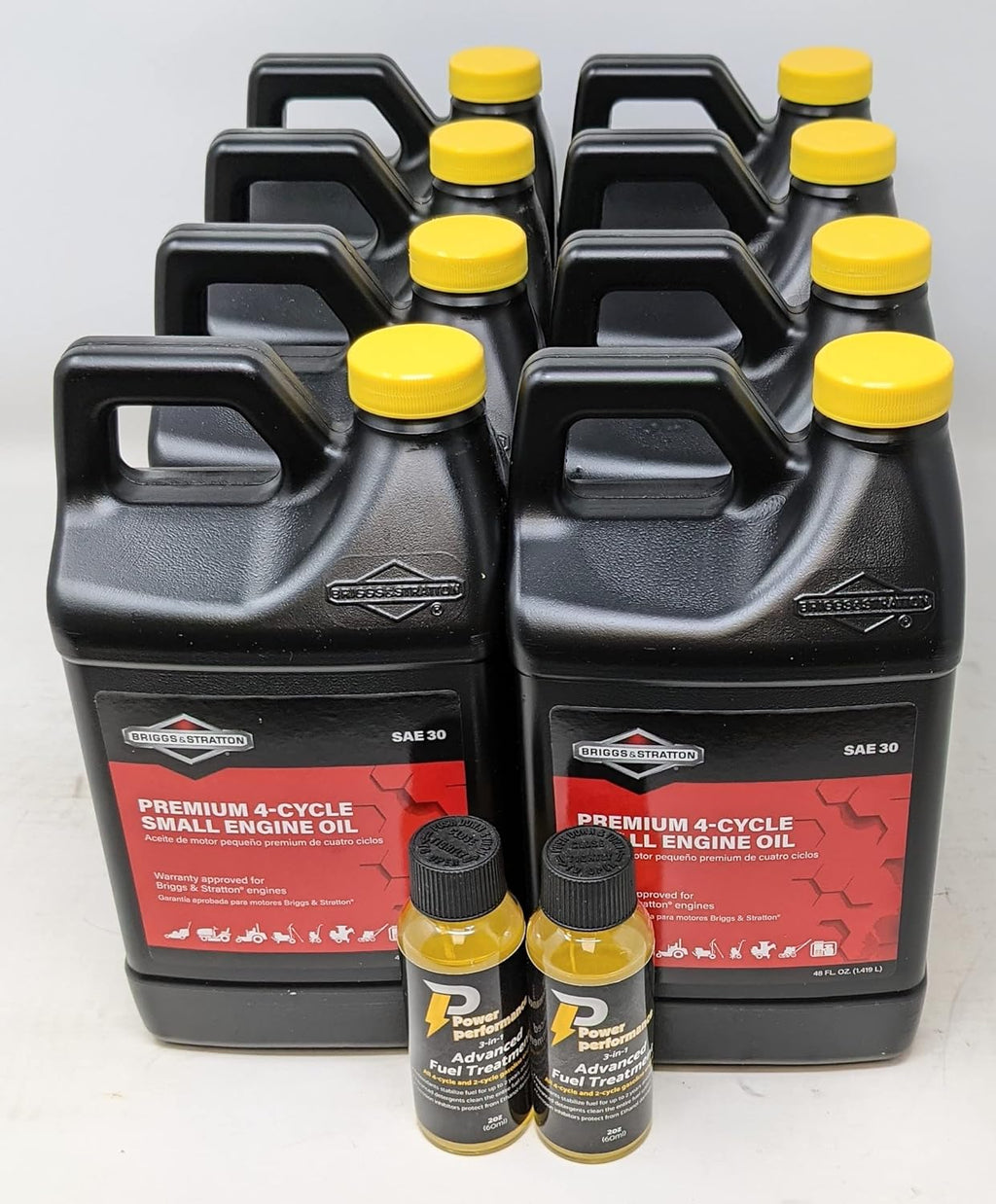 30W Engine Oil 48 Oz and Fuel Treatment Pack of 2 H192089