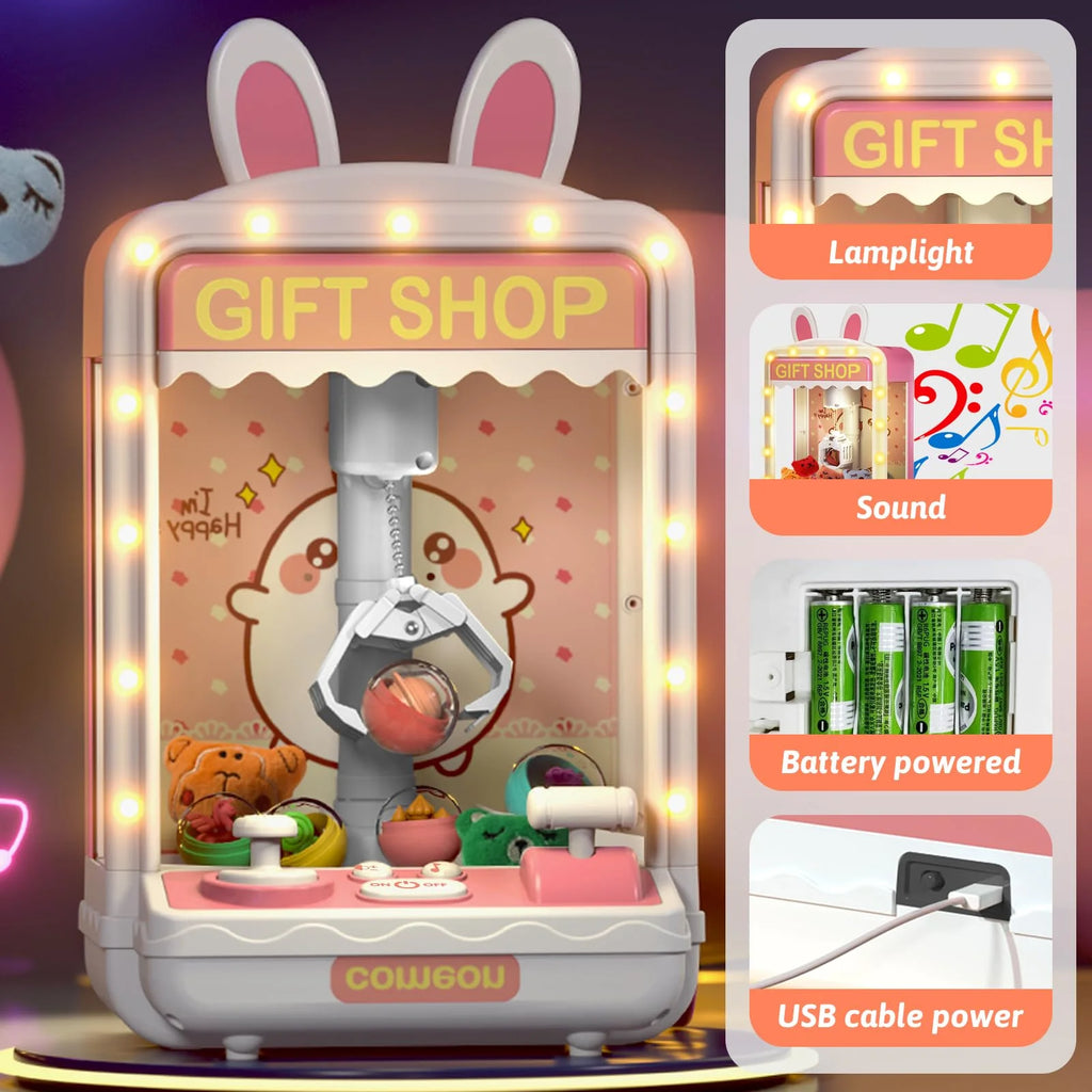 Mini Claw Machine for Kids Candy Vending Machine Toy X429