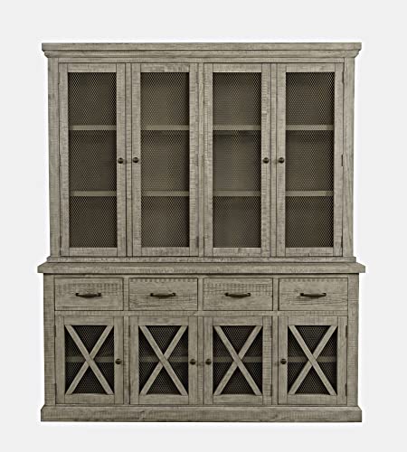 Rustic Distressed Pine Four Drawer Sideboard Buffet Server X31341