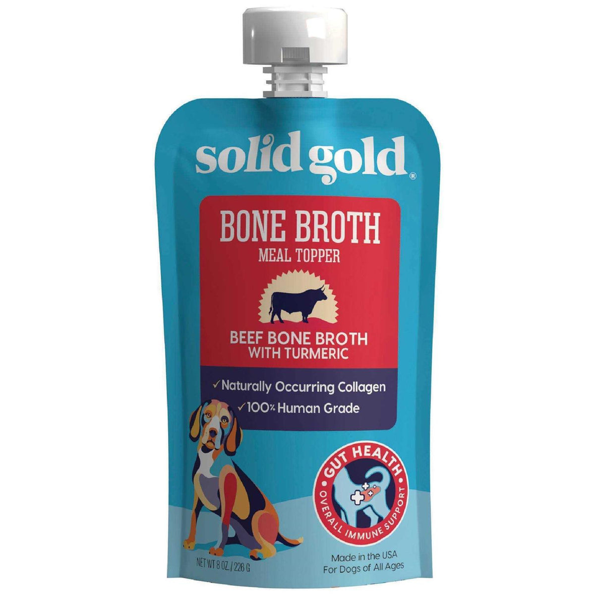 Solid Gold Beef Bone Broth with Turmeric Dog Food Topper J964