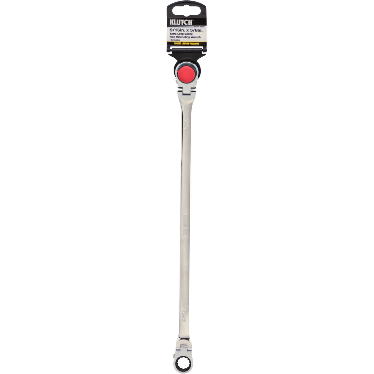 Extra-Long Spline Drive Flex Ratcheting Wrench 9 16in x 5 8in R39932