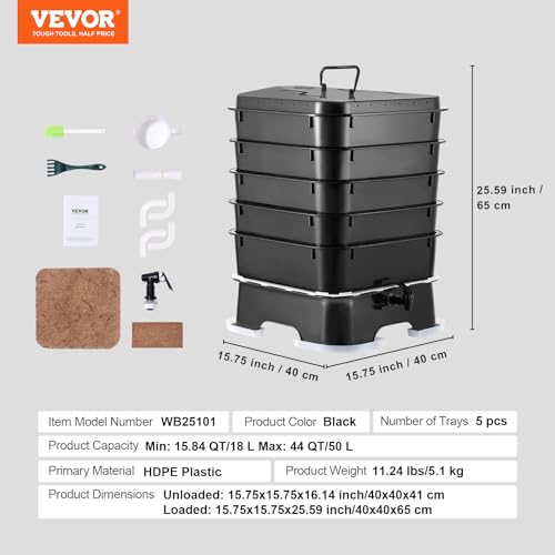5-Tray 50L Worm Compost Bin P44040