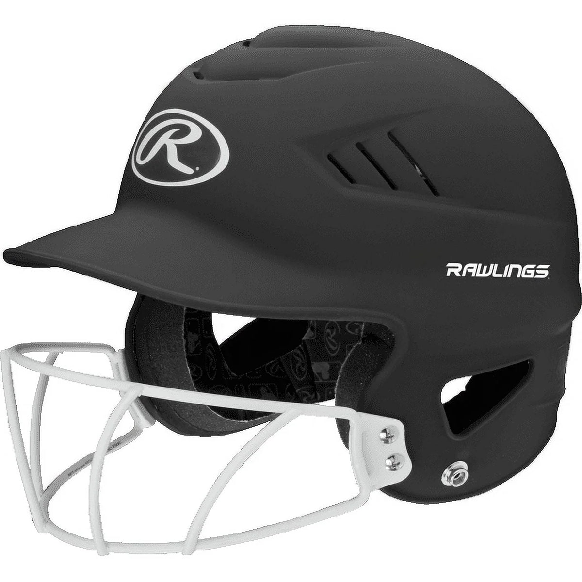 Youth Fastpitch Softball Batting Helmet with Face Guard, Matte Black R82311
