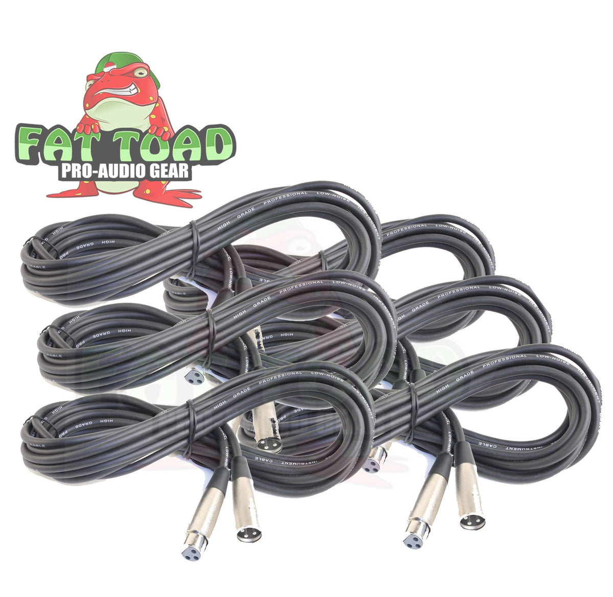 20 ft Pro Audio Microphone Cable (6 Pack) X9561