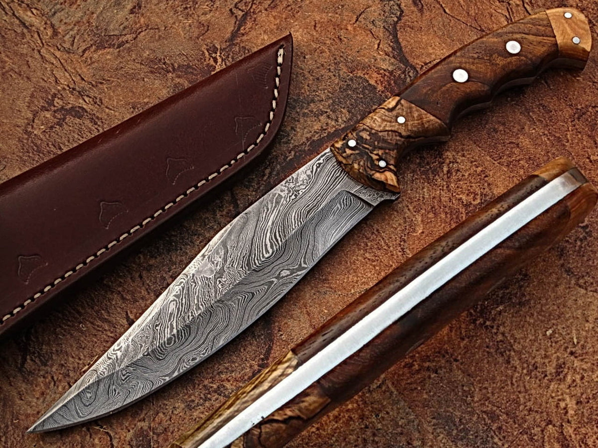 Damascus Steel Bowie Knife Y36504