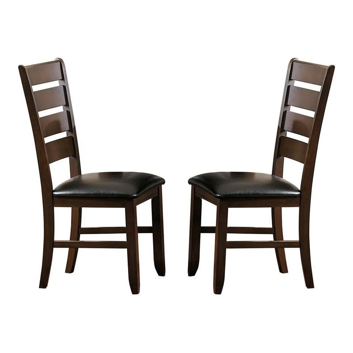 Dark Oak Wood Dining Chair Set of 2 M697