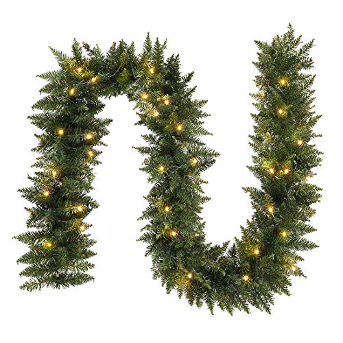 9 FT Pre-lit Christmas Garland with Lights R578857