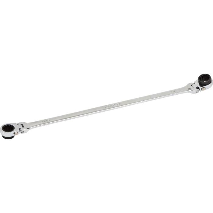 Extra-Long Spline Drive Flex Ratcheting Wrench 9 16in x 5 8in R39932