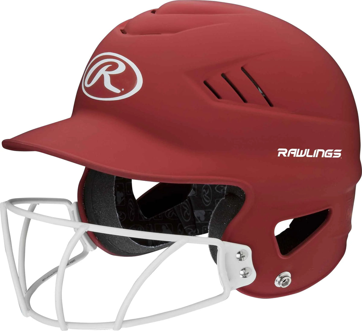 Matte Black Adult Batting Helmet V7609
