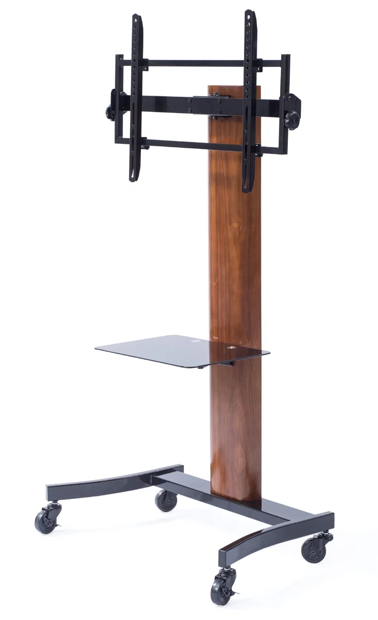 Curved Wood TV Stand with Mount for 40 - 75 Inch TV L91444