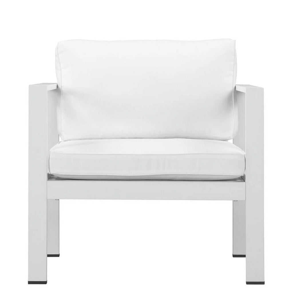 White 4-piece Aluminum Frame Outdoor Sofa Set I33885