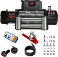 12000 lb 12V Electric Winch with Steel Wire Cable and Wireless Remote N623827