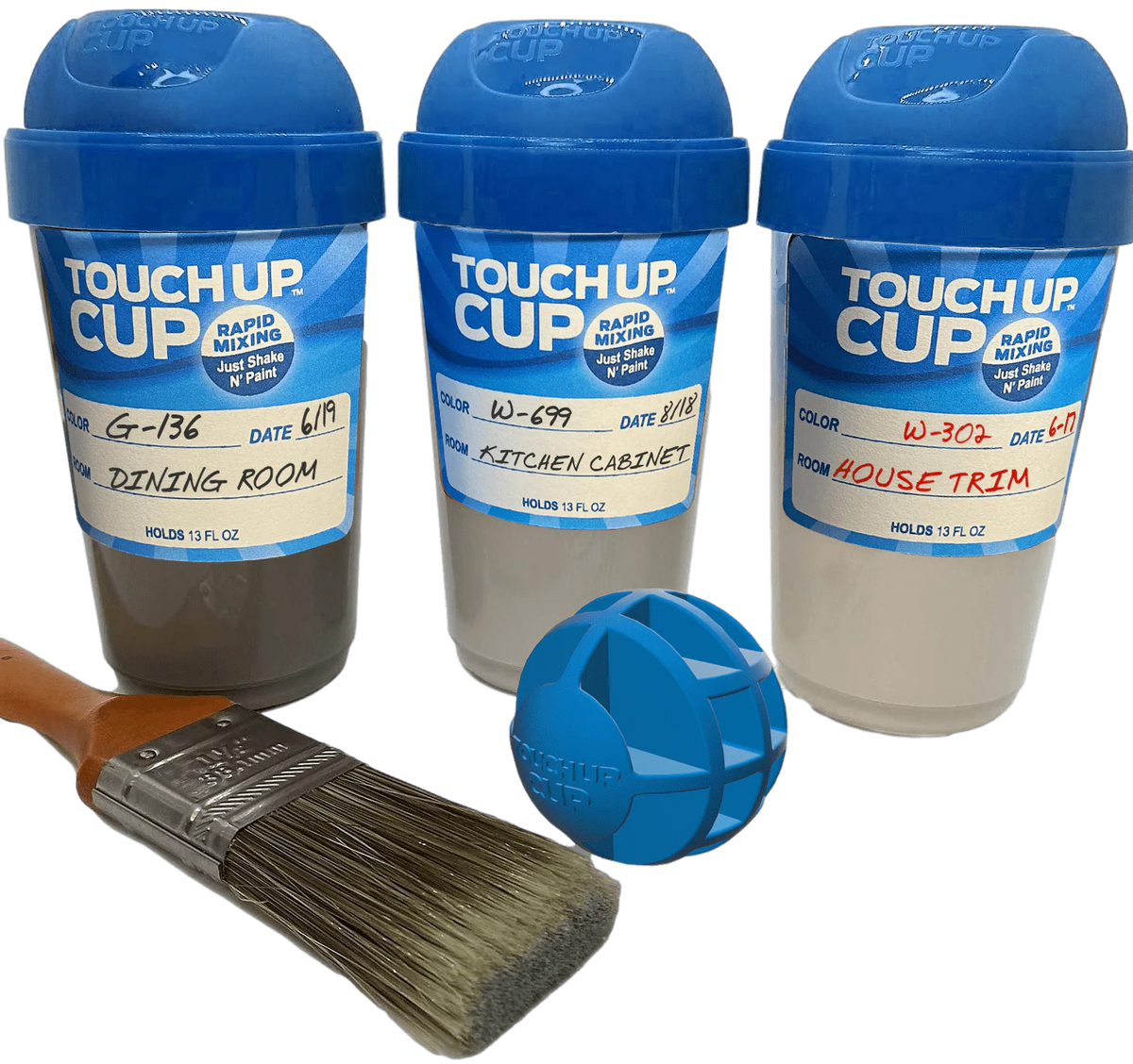 13 oz Empty Paint Storage Containers with Lids, 3 Pack A683203