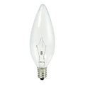 30 Packs Dimmable Clear B10 Chandelier Bulb Candelabra Base Y554