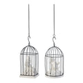 Black Bird Cage Décor Set of 2 Z36802