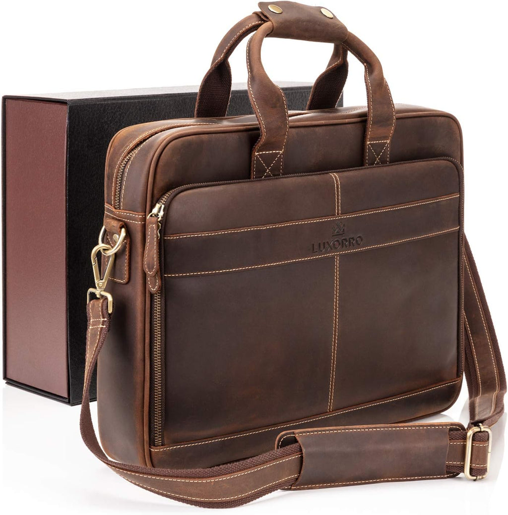 Full Grain Leather Laptop Bag G8192