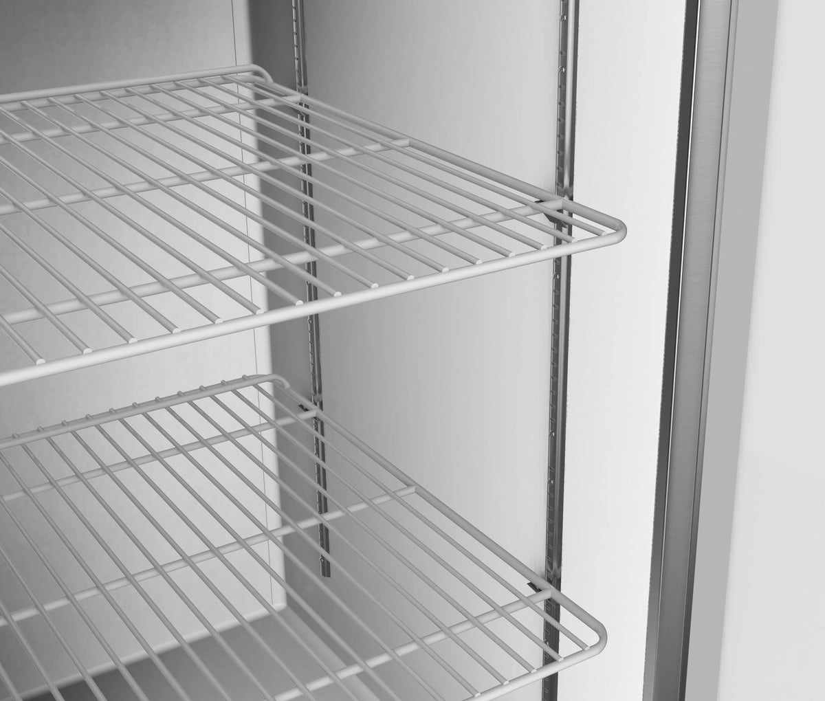 54 in Two Door Stainless Steel Reach-in Refrigerator Cooler I90132