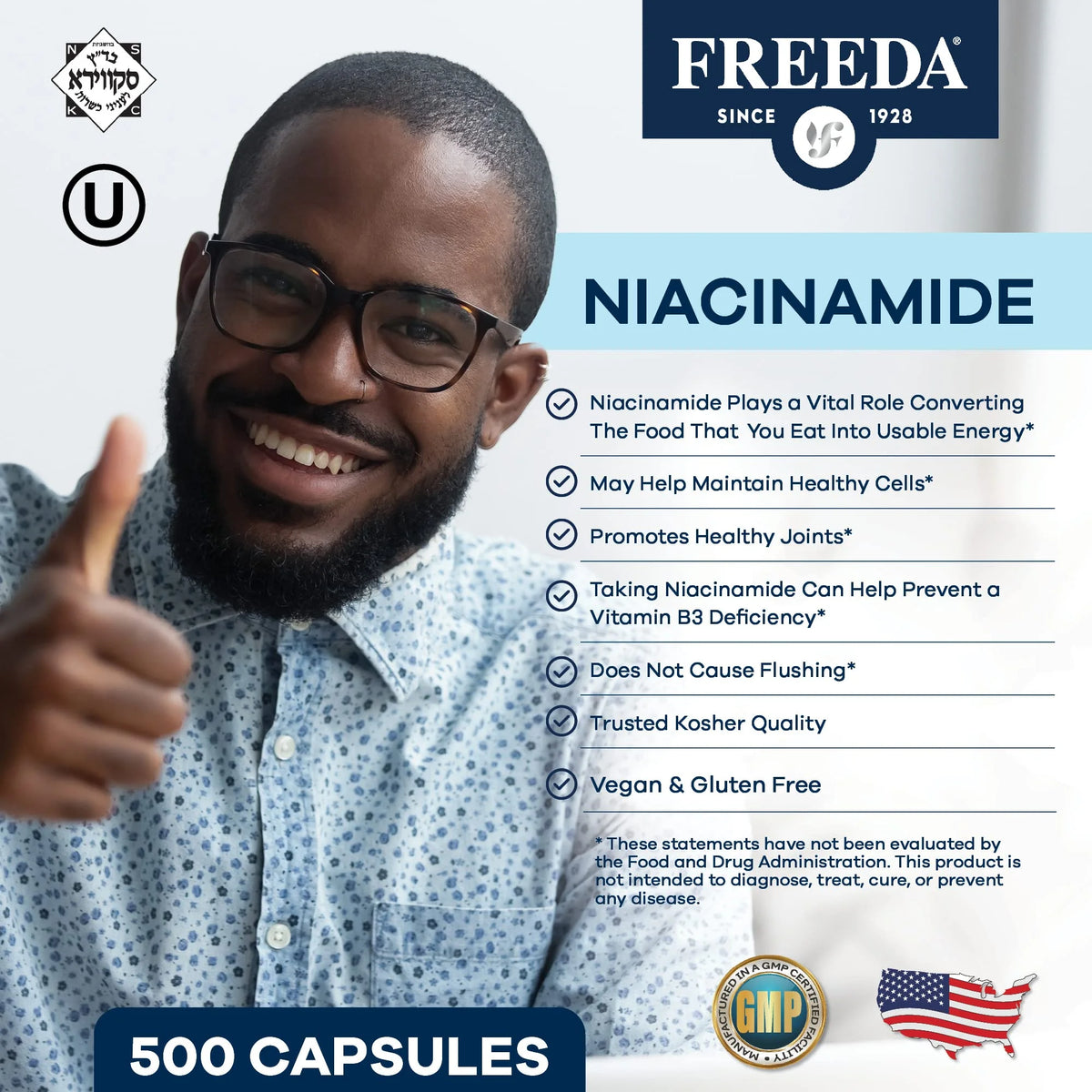 Niacinamide 500 Capsules V5796