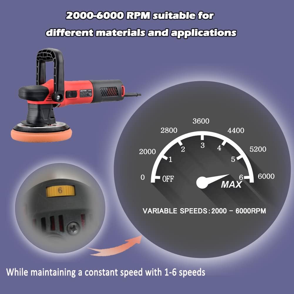 6 inch Dual Action Random Orbital Polisher U54042