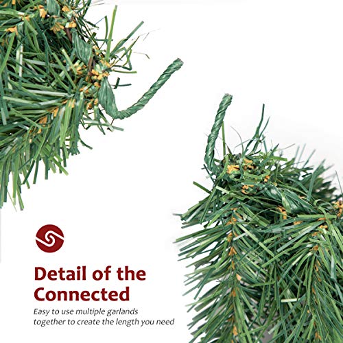 9 FT Pre-lit Christmas Garland with Lights R578857