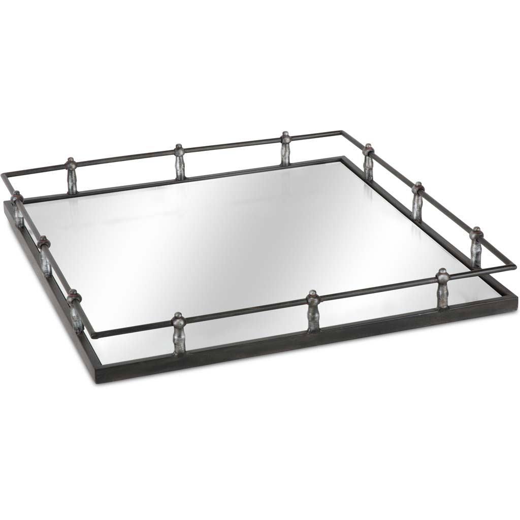 Black Metal Tray E5602