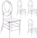Set of 4 Clear Acrylic Dining Chairs U86215