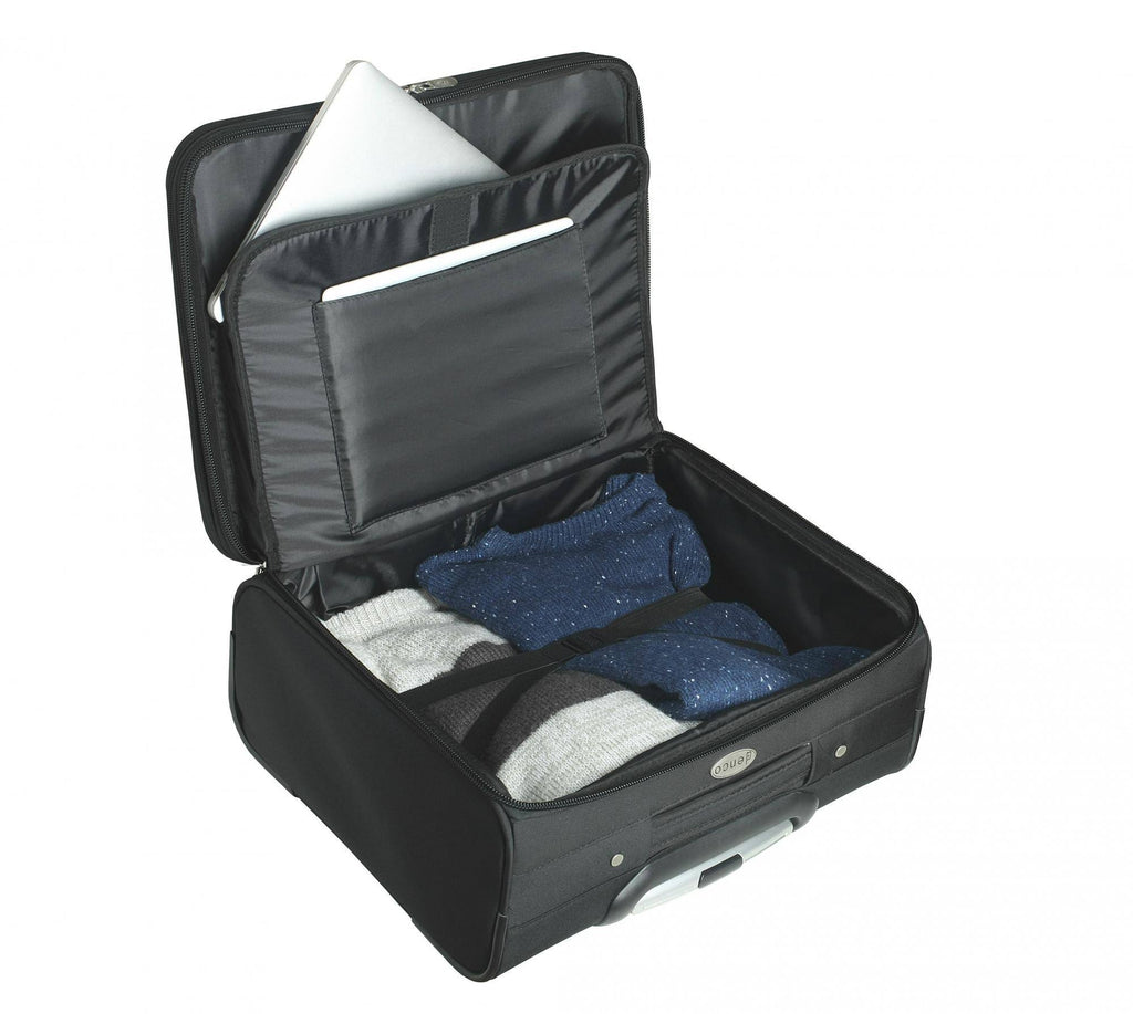 Black 14x22 2-Wheeled Laptop Travel Case V95141
