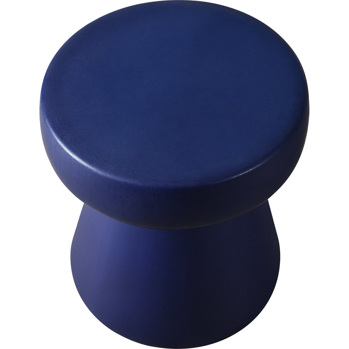 Ceramic Mushroom Outdoor Side Table 16" Navy Blue I8149